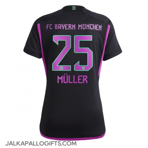 Bayern Munich Thomas Muller #25 Vieraspaita Naiset 2023-24 Lyhythihainen